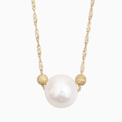 送料無料】【日本製】18金/K18 ネックレス スターダスト ミラーボール