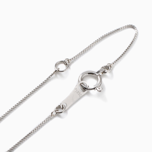 純プラチナ Pt999 ダイヤモンド ペンダント I1クラス 0.35ct Iカラー ベネチアンチェーン付き 1702-PG11