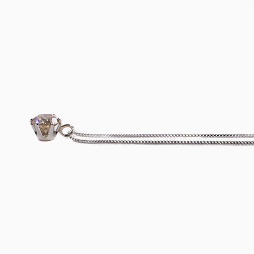 純プラチナ Pt999 ダイヤモンド ペンダント I1クラス 0.35ct Iカラー ベネチアンチェーン付き 1702-PG11