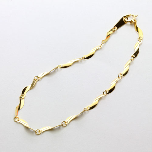 純金 ブレスレット 短冊 デザイン 18cm K24　1703-BG11