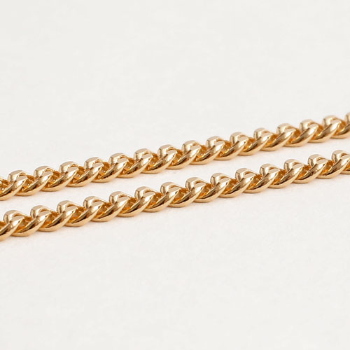 18金 造幣局検定入 キヘイ ネックレス 上下2面カット 喜平 チェーン 60cm 10.3g K18 　1705-NG11