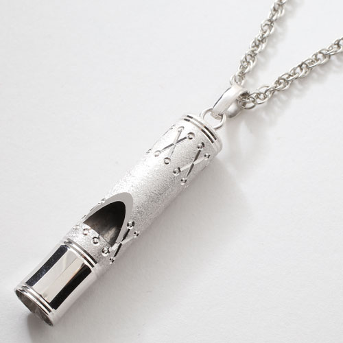 シルバー　ホイッスルペンダント　ライフセーブ（命の笛） エックス　1707-PS11