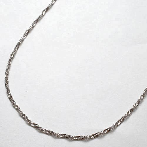 純プラチナ ネックレス スクリュー チェーン 純Pt 45cm 3.1ｇ 造幣局検定刻印　1709-NP11