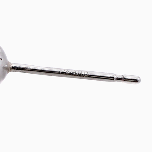 【鑑別所付き】プラチナ Pt900 キュービックジルコニア ピアス 1741-IG11