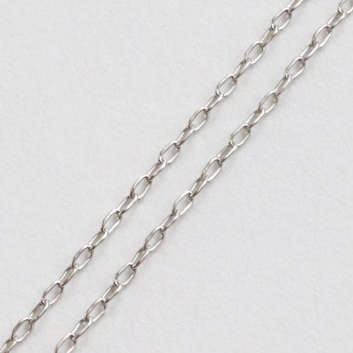 プラチナ ネックレス フリーサイズ 小豆 チェーン Pt850刻印入り 45cm 1.1g　1748-NP11