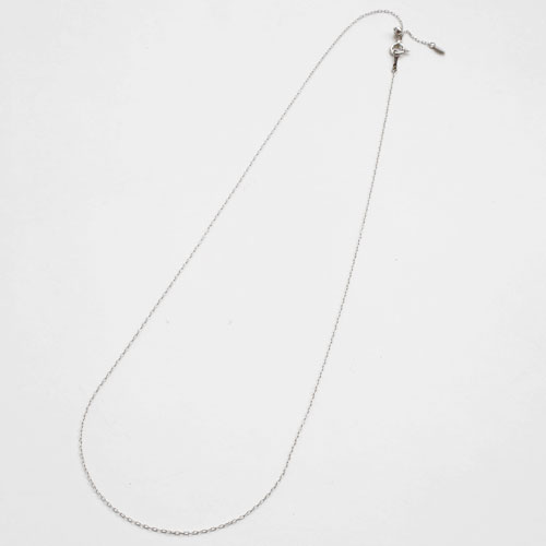 プラチナ ネックレス フリーサイズ 小豆 チェーン Pt850刻印入り 45cm 1.1g　1748-NP11