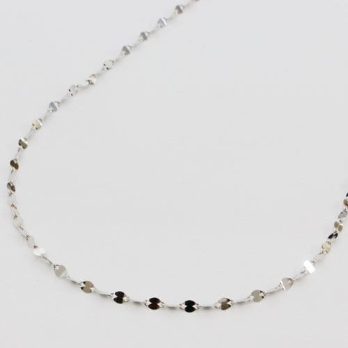 【プラチナジュエリー】【純Pt刻印入り】純プラチナ ネックレス ペダル チェーン 42cm 2ｇ Pt999　1774-NP11 