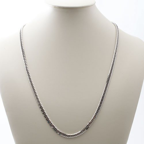 Pt850 プラチナ ネックレス 6面カット キヘイ チェーン 60cm 50.3ｇ 喜平　1775-NP11