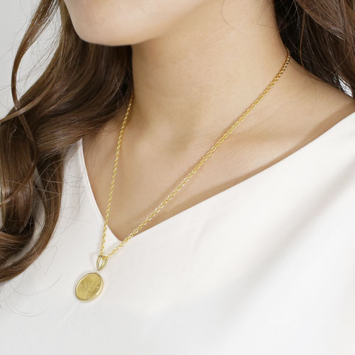 送料無料】【日本製】純金/K24/24K コイン 金貨 ペンダント メイプル  