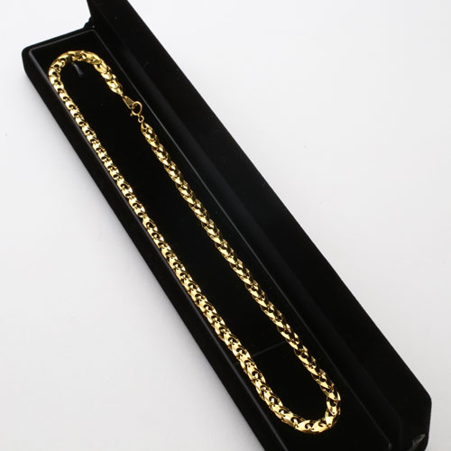 送料無料】【日本製】純金/K24/24K ネックレス ステアーズ 42cm