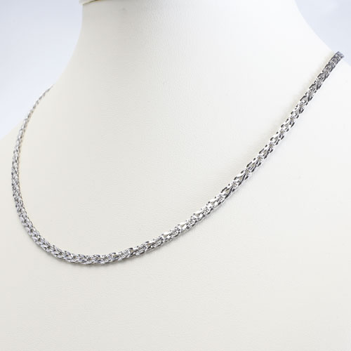 純プラチナ ネックレス チューリップ 純Pt 刻印 42cm 8.5g　1822-NP12