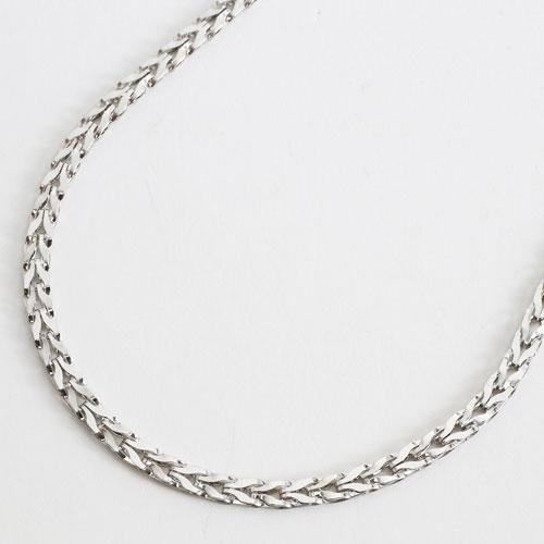 純プラチナ ネックレス チューリップ 純Pt 刻印 42cm 8.5g　1822-NP12