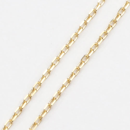 18金 18K K18YG ネックレス ペンダント 三日月 ダイヤモンド  小豆チェーン　1859-PG12