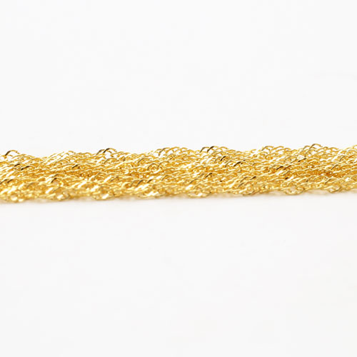 純金 K24 24金 10連 スクリュー 60cm 15.3g　1947-NG12