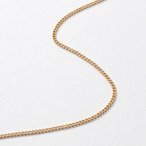 18金 イエローゴールド ネックレス 2面カット 喜平 チェーン スライド 50cm　1957-NG12