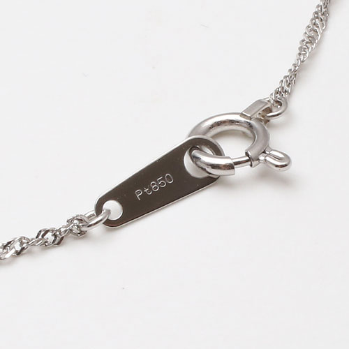 プラチナ ブレスレット Pt850 スクリュー チェーン 18cm 0.5ｇ　1974-BP12