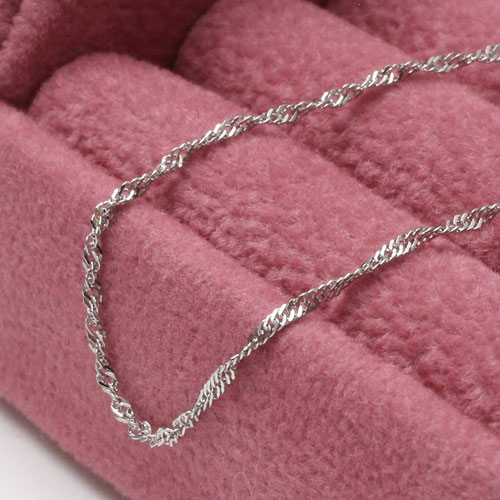 プラチナ ブレスレット Pt850 スクリュー チェーン 18cm 0.5ｇ　1974-BP12