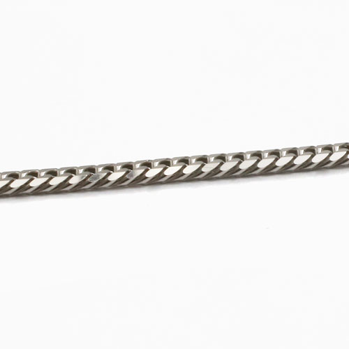 プラチナ ブレスレット 喜平 ダブル6面カット キヘイ チェーン 中折式留具 18cm 5.3g　1985-BP12