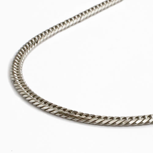 プラチナ ブレスレット 喜平 ダブル6面カット キヘイ チェーン 中折式留具 18cm 5.3g　1985-BP12