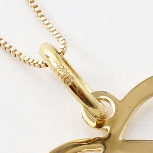 18金 ペンダント イエローゴールド イニシャル T デザイン　1989-PG12