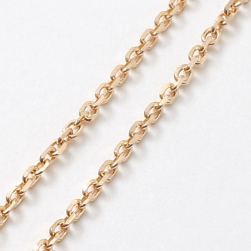 18金 ピンクーゴールド ネックレス アズキチェーン スライド アジャスター 50cm 3.6g　2005-NG12