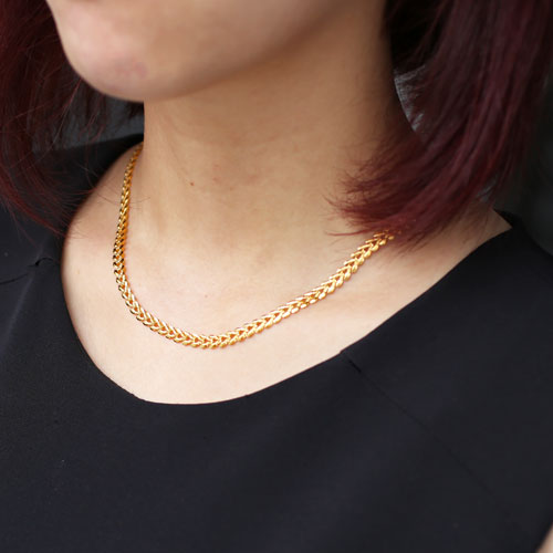 純金 ネックレス エターナルハート デザイン K24 45cm　2020-NP13