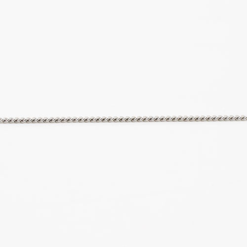 プラチナ850 フリーサイズ チェーン ネックレス 2面カットキヘイ 50cm 2.5g　2025-NP13
