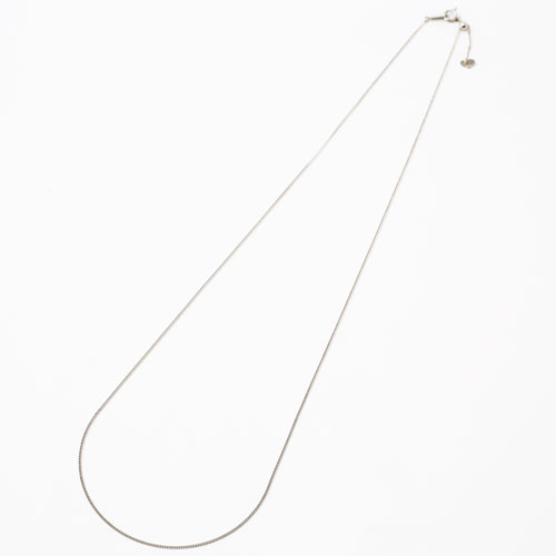 プラチナ850 フリーサイズ チェーン ネックレス 2面カットキヘイ 50cm 2.5g　2025-NP13