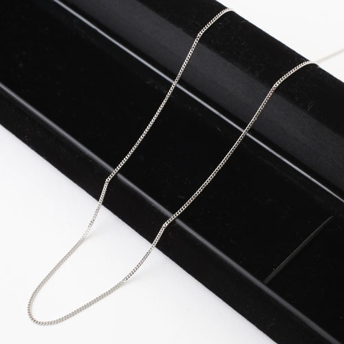 プラチナ850 フリーサイズ チェーン ネックレス 2面カットキヘイ 50cm 2.5g　2025-NP13
