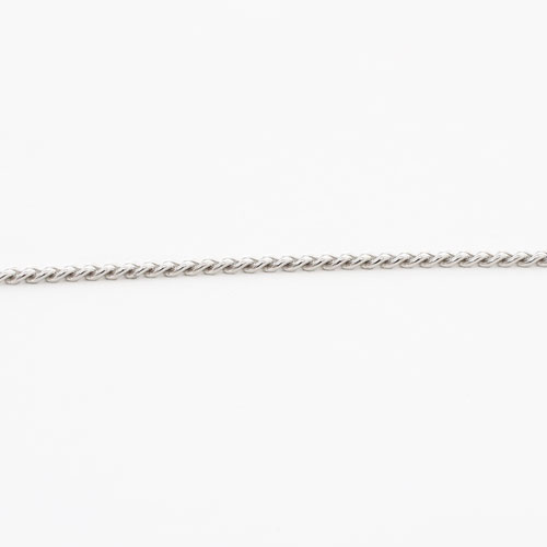 プラチナ850 フリーサイズ チェーン ネックレス 2面カットキヘイ 50cm 3.8g　2027-NP13