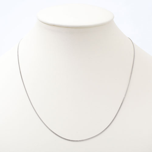 プラチナ850 フリーサイズ チェーン ネックレス 2面カットキヘイ 50cm 3.8g　2027-NP13