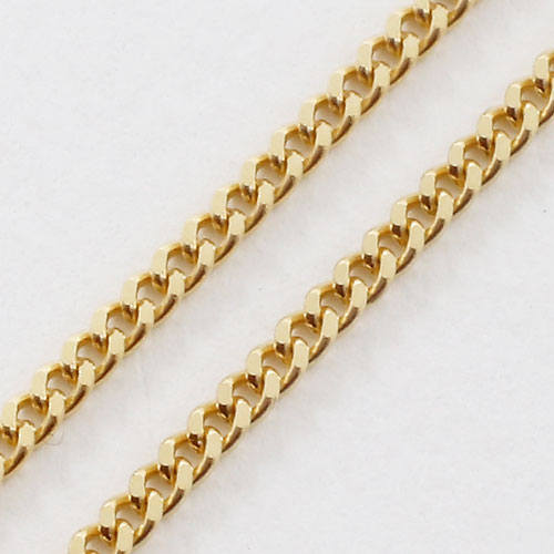 送料無料】【日本製】【フリーサイズ】18金(K18)ネックレス 2面カット  