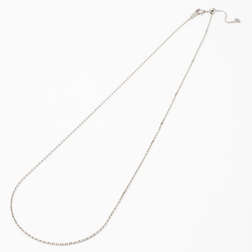 プラチナ850 フリーサイズ チェーン ネックレス 2面カットアズキ 50cm 4.1g　2029-NP13