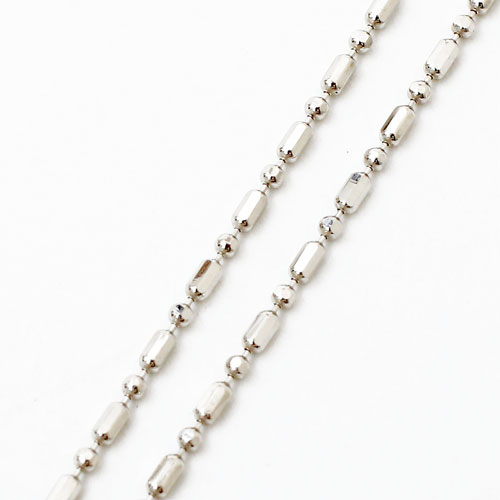 プラチナ850 pt850 ネックレス フリーサイズチェーン 8面カットS＆L 50cm 2.8g　2030-NP13