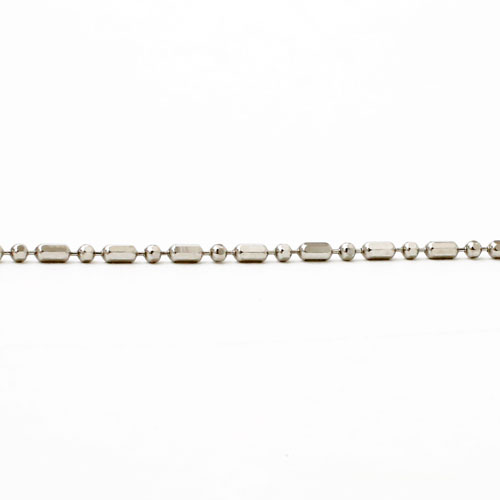 プラチナ850 pt850 ネックレス フリーサイズチェーン 8面カットS＆L 50cm 2.8g　2030-NP13