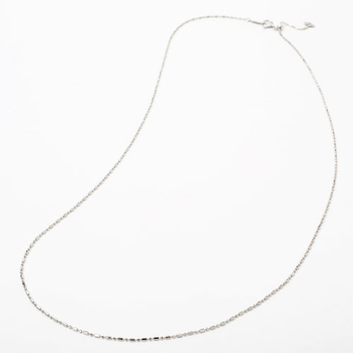 プラチナ850 pt850 ネックレス フリーサイズチェーン 8面カットS＆L 50cm 2.8g　2030-NP13
