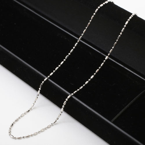 プラチナ850 pt850 ネックレス フリーサイズチェーン 8面カットS＆L 50cm 2.8g　2030-NP13
