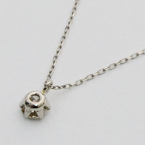 送料無料】【日本製】プラチナ ダイヤモンド/ダイヤ 0.15ct ペンダント 