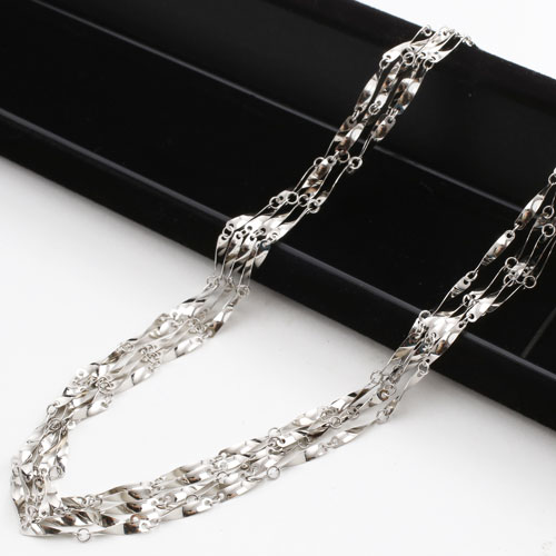 純pt 純プラチナ pt999  5連 ひねり ネックレス 60cm 20g 2077-NP13