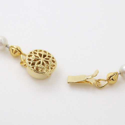 送料無料】【日本製】真珠/シェルパール/みがき貝パール セミロング