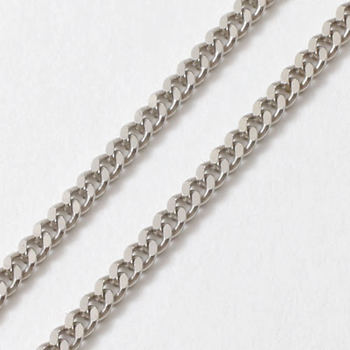 プラチナ850・キヘイネックレス 2面カット 喜平チェーン 42cm3.7g　2091-NP13