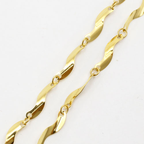 純金 24金 デザインネックレス ボリューム グラデーション デザイン 42cm 4.9g 2102-NG14