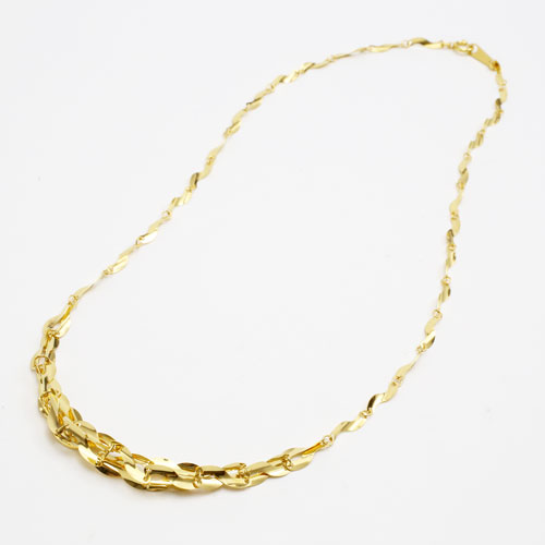 純金 24金 デザインネックレス ボリューム グラデーション デザイン 42cm 4.9g 2102-NG14