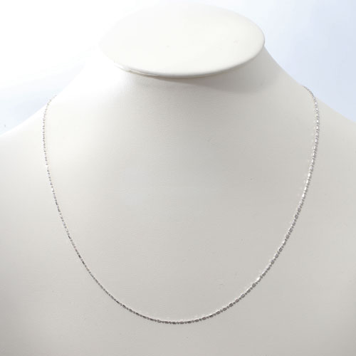 pt850 ネックレス フリーサイズ シリコンスライドチェーン 50cm 1.9g　2147-NP14