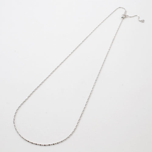 pt850 ネックレス フリーサイズ シリコンスライドチェーン 50cm 1.9g　2147-NP14