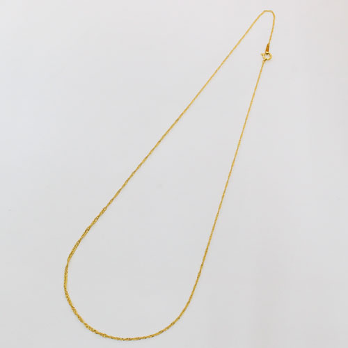 純金(K24) ネックレス スクリューチェーン 50cm グラデーション（中太）　2149-NG14