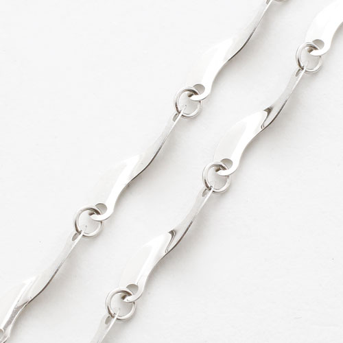 純pt 純プラチナ pt999 ボリューム ノーブル・クイーン グラデーション ネックレス 45cm 5.6g 2157-NP14