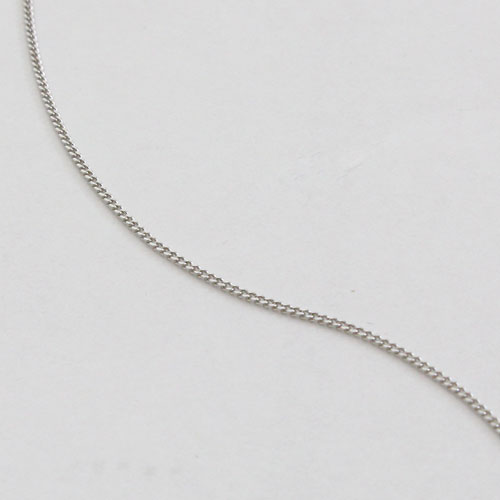 10金 ホワイトゴールド ネックレス キヘイ チェーン 10WG 40cm 0.6g　2160-NG14