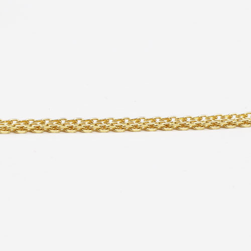 純金 24金 K24 3連 カットアズキ ネックレス 45cm 5.4g　2165-NG14