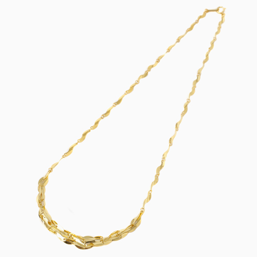 送料無料】k24/純金 ネックレス/チェーン 42cm/4.6g ゴールド